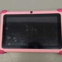 ascrecem Kids Tablets 7 Inch Android 15 Toddler Tablet for Kids with 2.4G+5G WiFi6 Penta Core 6GB RAM 32GB ROM Childrens Tablet Dual Camera 128GB Expandable Parental Control Educational Games (Pink)