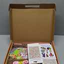 Arts and Crafts Supplies for Kids - 3000Pcs Craft Kit with Pipe Cleaners Crafts for Kids All in Art Crafting Box DIY School Supplies Materials Set Toys Gifts for Girls Boys Age 4 5 6 7 8 9 10 11 & 12 (Orange)