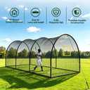 Baseball Batting Cage,30x13x9 FT Batting Cages for Backyard