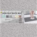 Nonslip Bathtub Mat, Anti Slip Bath Mat 0.6" Extra Thick, Quick Dry Bath Tub Anti Slip Shower Mat, Loofah Non-Slip Bath Mat for Tub Bathroom Pool Kitchen Entryway Home Hotel(Light Gray 16x24)