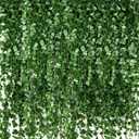 100 Pcs Fake Vines Bulk Artificial Ivy Garland Greenery Hanging Vines Green Leaves Plants for Bedroom Wedding Garden Home Wall Jungle Themed Party Decorations (722ft)