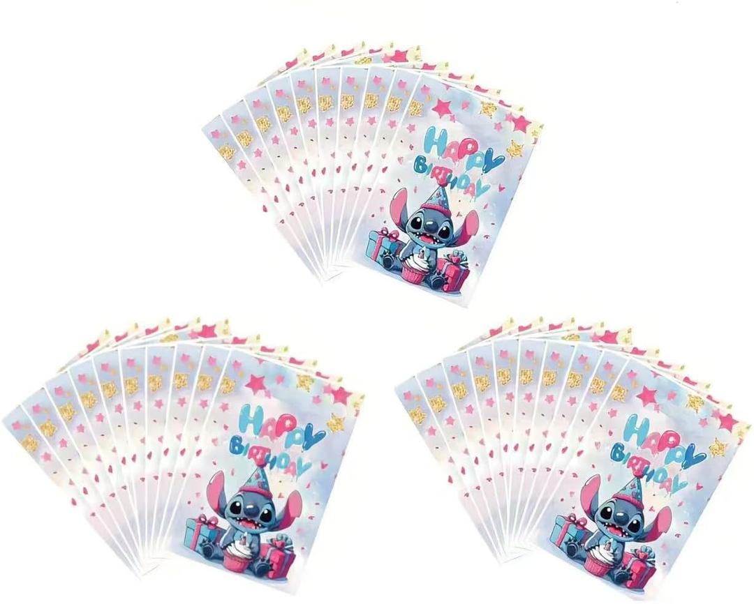 2 x HANISNA For Stitch party gift bags 30PCS, supplies, and decorations. Perfect for cartoon parties, ideal for kids, and great for family events, prizes.