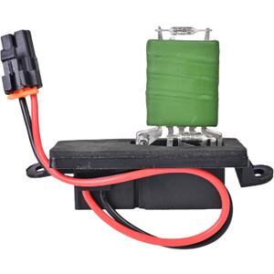 HVAC Blower Motor Resistor Compatible with 1999-2006 Chevy Silverado GMC Sierra 1500 2500 3500 2000-2002 Yukon XL Blower Motor Fan Resistor Replaces# 89019089 (ONE Hole Mounting Flange on Each Side)