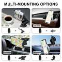 Wireless Car Charger Mount, 15W Qi Fast Charging Auto-Clamping Cell Phone Car Holder ​Air Vent Windshield Dashboard Long Arm Suction Cup Car Phone Mount for iPhone13 /12/11 Samsung S20/S10/S9/S8 LG