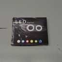 Qasim Angel Eyes Halo Rings Cotton Lights 12V 80MM RGB LED Universal for Car Scooter Motorcycle DRL with Turn Signal Function APP Bluetooth Control Multi-Color 2-Pack