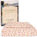 100% Pure Cotton Cheetah Print Bed Sheets Duvet Cover Set with Pillow Cases Soft Breathable Bedding Set with Silky Smooth Texture for All Seasons, Full