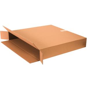 Box USA 5 Pack of Flat-Panel TV Corrugated Cardboard Boxes, 28" L x 6" W x 20" H, Kraft, Shipping, Packing and Moving