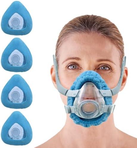 NATAKU 4-Pack Small CPAP' Mask Liners Compatible with F20 Full Face Masks Cushion, Reusable Comfort Cushioned Mask Cushion Covers, Absorb Facial Oils and Moisture to Improve Wear Experience