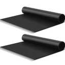 Pangda 2 Pcs Neoprene Rubber Sheet Rolls 16" Wide x 1/8" Thick x 30" Long, Industrial Grade, Black