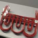 Garden Fence Panels 14" x 18" 17pcs, Red