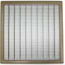 HVAC Premium 20" X 12"  Heavy Duty Walkable Floor Grille - Fixed Blades Air Grille - Brown [Outer Dimensions: 21.75 X 13.75]