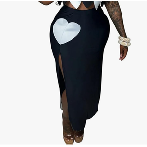 Womens Black Skirt L