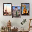 SESEAT 12x18 Frame Rustic Brown Set of 6, Gallery Poster Picture Frames for Wall Mounting
