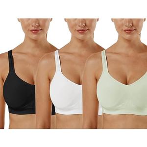 Vertvie Women's Wirefree Bras Seamless Full Coverage Plus Size Sports Bra for Sleeping Yoga Workout Everyday Wear Bralette, XL