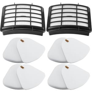 Improvedhand Filter Replacement Compatible with Shark Navigator Lift-Away NV350, NV351, NV352, NV355, NV356E, NV357, NV360, NV370, UV440, UV540, Directly Replaces XFF350 XHF350, 2 Hepa + 4 Foam Filter