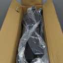 LET'S CAMP Folding Stadium Seat Bleacher Chair with Cup Holder, Mesh Bag and Hide Hooks, Portable Stadium Chair with Back and Cushion (Black Grey - 2 Pcs)