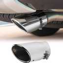 JeCar for Car Stainless Steel Exhaust Tail Exterior Rear Tail Muffler Tip Pipe, Pipes Diameter 3.1inch for 2010-2019 Toyota 4Runner, for Jeep Wrangler JL JLU,for 2017 Compass