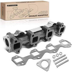 A-Premium Right Exhaust Manifold W/Gasket, Heat Shield [6.6L] Compatible with Chevy, GMC, Workhorse & Workhorse Custom Chassis - Silverado 2500 HD, Express 2500, Sierra 3500, Savana 2500 & More