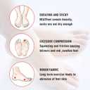 Toe Socks for Men 5 Finger Cotton Athletic Running Wicking 4 Pack/3 Pack (White) M