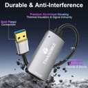 USB to HDMI Adapter 1080P 60Hz, USB A 3.0 to HDMI Adapter for Monitor, TV, Projectors, Compatible with Mac OS Windows 7/8/10/11 - Requires Driver Installation