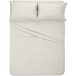 MyGiza Sheets RV King Bed Linen Set, 400 Thread Count, 100% Egyptian Cotton, Deep Pocket, 4 PCs, Ivory (RV King (72 x 80 ))