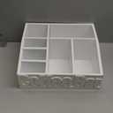 Coffee Bar Organizer for Accessories, Wood Station for Countertop, Farmhouse Pod Holders, White Condiment Organizer for Decor