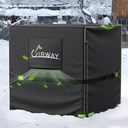 UIRWAY 500D Air Conditioner Cover for Outside Units, [2025 Upgraded Heavy Duty Fabric] Outdoor Central AC Cover Winter, Waterproof Square Air Conditioning Covers with Air Vents, Fit 26"W x 26"D x 32"H