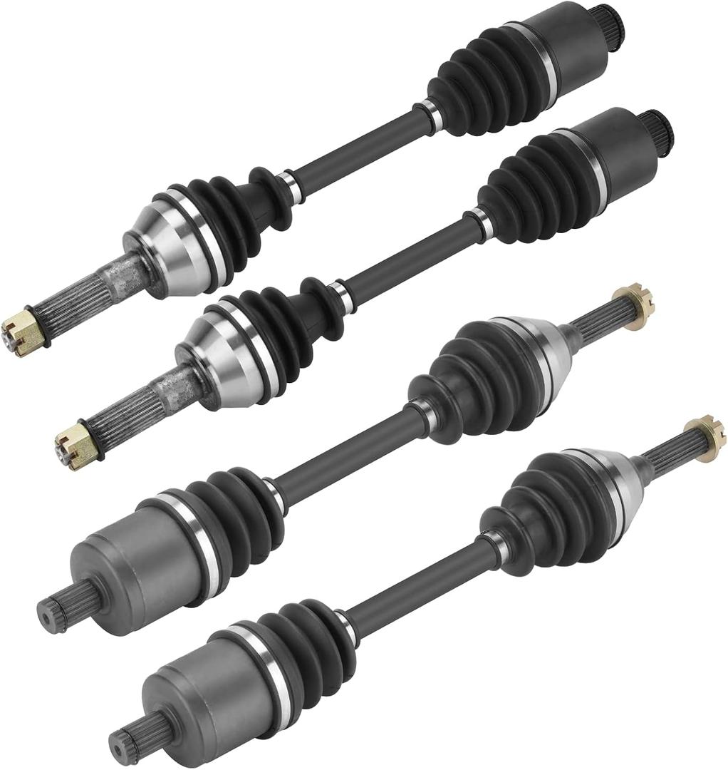 2 Front+2 Rear CV Axle for Polaris Sportsman 400 HO 2011-2012, Sportsman 500 800 2008-2012 (excluding "Touring" "X2" models), CV Axle Drive Half Shaft For 1332881, 1332656, 1332501