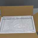 AcrossStar Expandable Cabinet Shelf Organizer Rack, Stackable Kitchen Counter Storage Shelves Stand, Adjustable Height Pantry Shelf Spice Rack (White, 2 Pack)