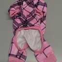 XPUDAC Plaid Dog Pajamas Outfits Cozy Size Small