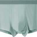 Men's Briefs Boxers Comfy Cotton Briefs Classic Solid Color Boxers Men's Underwear Absorbs Moisture (Green 2)