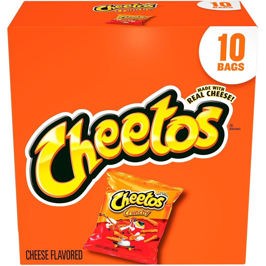 Frito-Lay Cheetos Crunchy, 1 Oz, 10 Ct (EXP 12/15/26)