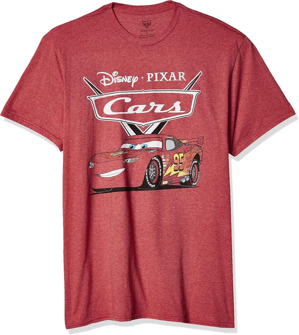 Disney Men's Cars Lightning McQueen T-Shirt (X-Large)