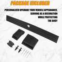 RANSOTO Tailgate Molding Trim Compatible with Ford F150 F-150 2015-2020 Flexible Flex Step Cap Top Trim Protector Cover Replaces FL3Z9940602B, FO1904135