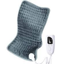 Portable Heating Pad for Back, Neck, Shoulder, and Leg Pain Relief, Electric Heating Pad with Auto-Off Feature, Machine Washable, Christmas Gift for Men and Women, ​Ash Gray 18"x36"