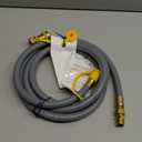 GasSaf 8FT 3/8" ID Natural Gas Hose, Natural Gas Grill Hose with Quick Connect Fitting Suitable for Weber Grills, Blackstone Griddles, Generator, Patio Heater - CSA Certified