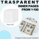 100 Envelopes Money Saving Challenge Binder, Easy and Fun Way to Save $5,050, A5 Budget Book with Cash Envelopes Kit,Black,White