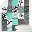 Cow Print Blanket Cow Decor Bedding Throw Blanket for Girl Women Christmas Valentine's Birthday Gifts Soft Cute Print Farm Animal Cow Blanket (50"x 60",cow3)