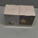 SALKING Essential Oil Diffuser, 100ml Small Aromatherapy Diffuser with Auto Shut-Off Function, Ultrasonic Diffusers for Essential Oils, Cool Mist Humidifier with Warm White Lights, for Office Home (White + Wooden Grain)