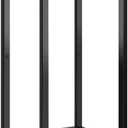 Plant Stand Indoor Outdoor Heavy Duty Wrought Iron Pedestal Stands Metal Plant Stand Decorative Flower Stand for Patio Garden Deck Living Room (black)