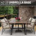 US Weight 40 Pound Umbrella Base - Weighted Umbrella base For Use With Patio Table Heavy Duty Base- Made in the USA