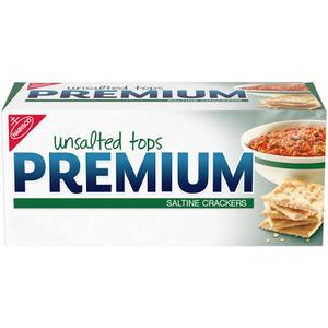 Premium Saltine Crackers - Unsalted Tops