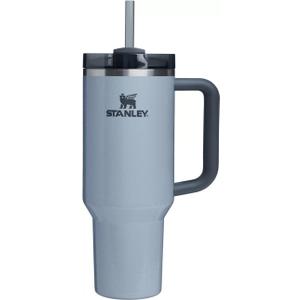 STANLEY Quencher H2.0 Tumbler with Handle and Straw 40 oz | Flowstate 3-Position Lid | Cup Holder Compatible for Travel | Insulated Stainless Steel Cup | BPA-Free | Hammered Silver