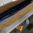 Air-Crutch Lightweight Walking Crutch, Adult Crutches for Walking with Comfortable Underarm Pads and Ergonomic Grips, Adjustable Height 4'7"-6'7", 300 lb Capacity, Blue