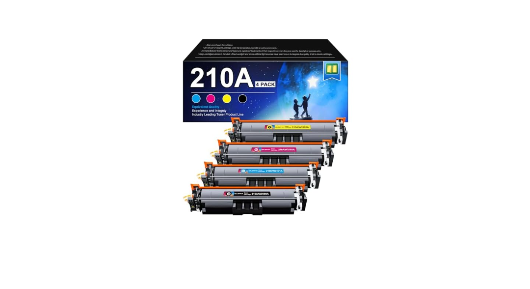 210A 210X Toner Cartridges 4 Pack | Replacement for HP 210A 210X Compatible with HP Color Laserjet Pro MFP 4301fdw wireless printer MFP Pro 4301fdn 4201dw 4201dn,Color Prp MFP 4301 4201 Series Printer