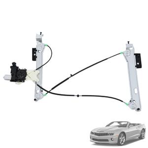 Front Driver Left Side Electric Power Window Regulator with Motor Compatible with Chevrolet Camaro 2011-2015, Replace 382375 WLA4013 22777325 22798809 22806508 22877927 23427761