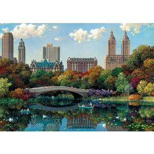 Ravensburger NY Central Park, Bow Bridge 1000 Piece Jigsaw Puzzle | Relaxing Activity | Unique and Perfectly Fitting Pieces, Durable Puzzle for Adults