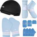 Suzzipad Cold Therapy Socks and Hand Ice Pack, Cooling Gloves for Chemotherapy, Stress Relief Caps, Ideal for Carpal, Chemo Care Package for Women & Men, S/M