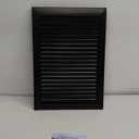 14" x 20" Aluminum Alloy Gable Vent - Never Rust, Heat Dissipation & Condensation Prevention, Ideal for Shed, Attic, Wall, Door & Shipping Container - Vent Opening: 12" x 18" (Black)