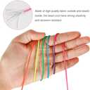 Tenn Well 328ft 2mm Elastic Cord Colorful Stretchy for Bracelets | Stretchy string for necklaces, jewelry making, beading, crafts